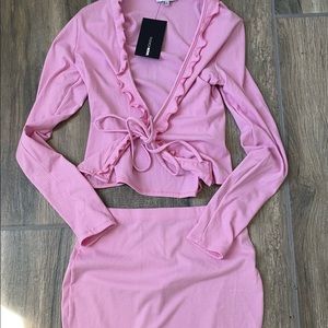 Brunch set in pink